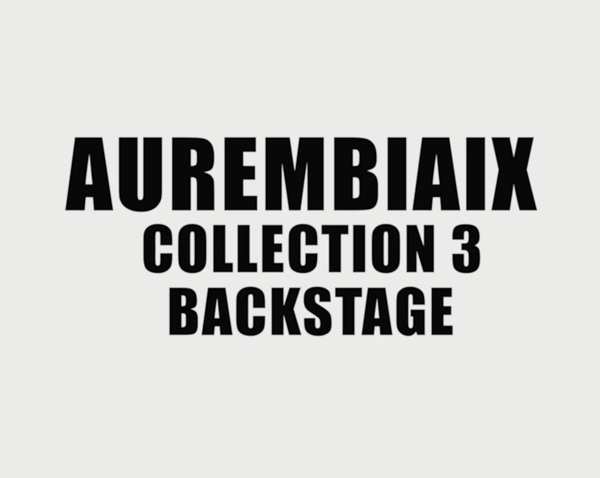 Aurembiaix - Collection 3 Show